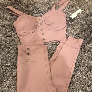 Two piece pants and spaghetti strap set